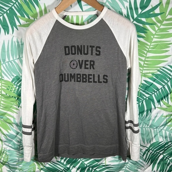 Hollister Tops - Hollister Donuts Over Dumbbells Women’s Long Sleeve  size small oversized